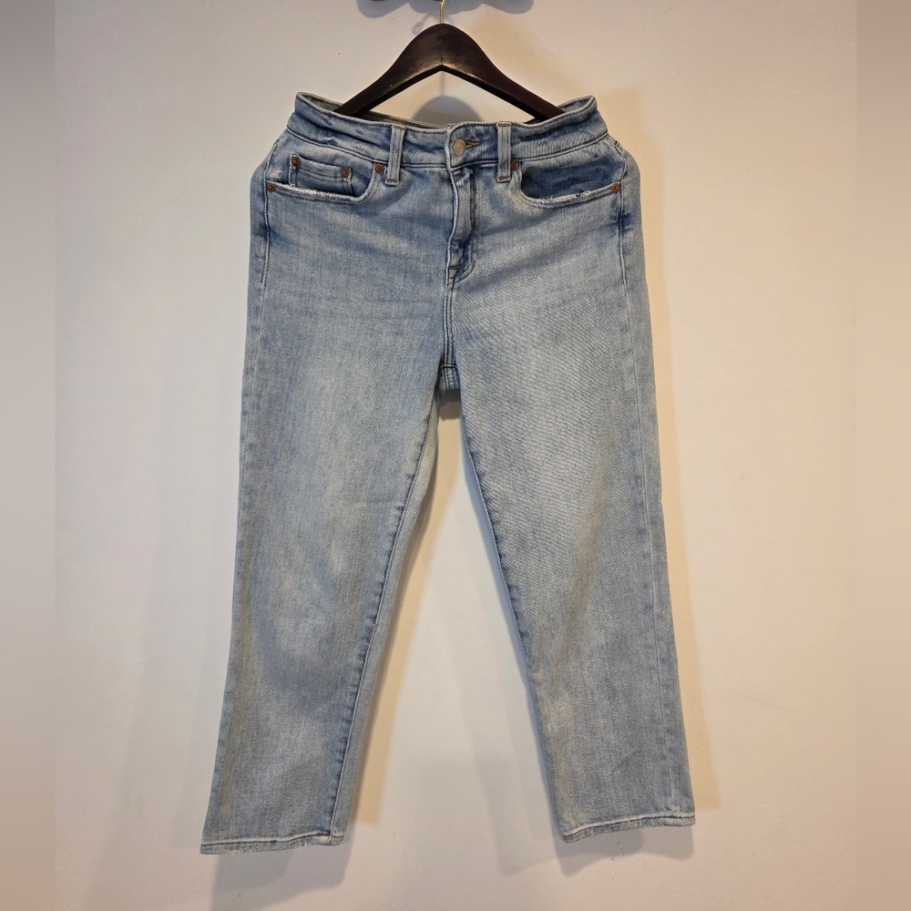 Pistola Light Wash Women's Cropped Jeans, Stretch Size 27.